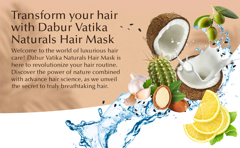 Vatika Hot Oil Treatment Promotes Natural Hair Growth, Hair Mask For Damaged & Thinning Hair, 500gm Garlic (Pack of 3)